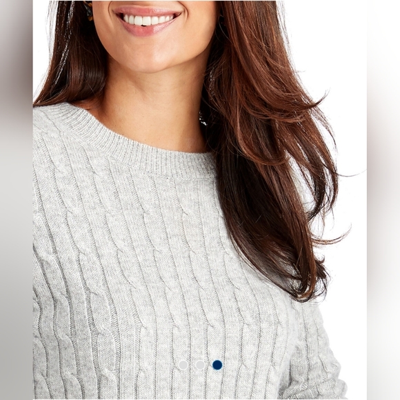 Vineyard Vines Plaited Cashmere Coral Lane Sweater X-small - Picture 2 of 12